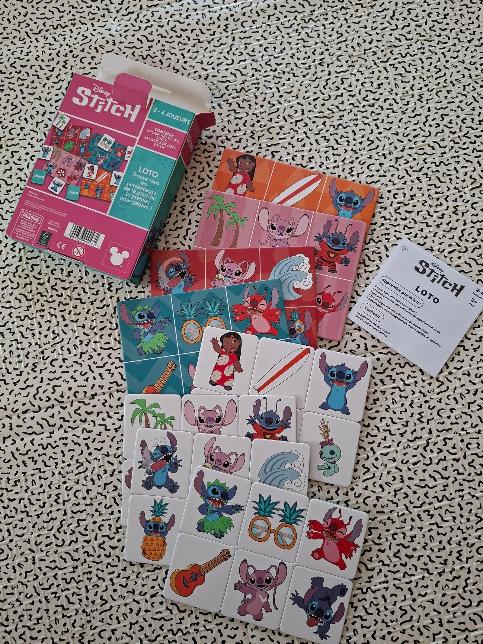 Jeu de loto Disney Stitch 2 à 4 joueurs – Neuf jamais utilisé – photo 3